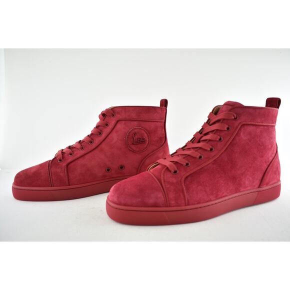 Christian Louboutin Mens Louis Orlato Flat Persan Pink High Top Sneaker 42 9 - Picture 9 of 12